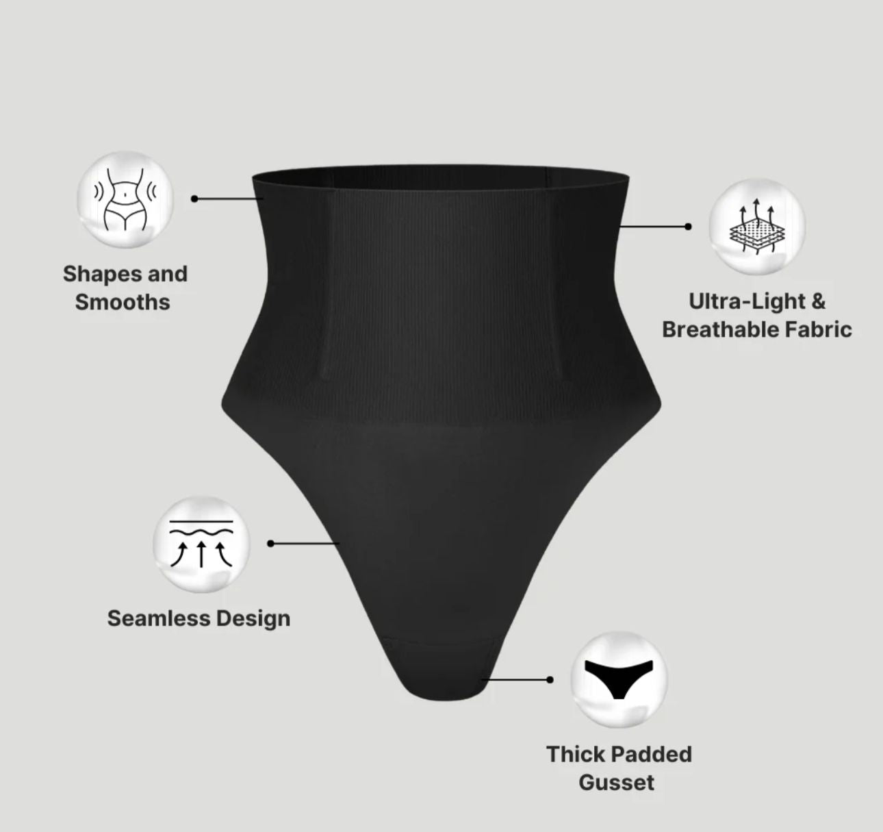 Tummy Control Seamless Thong Shapewear