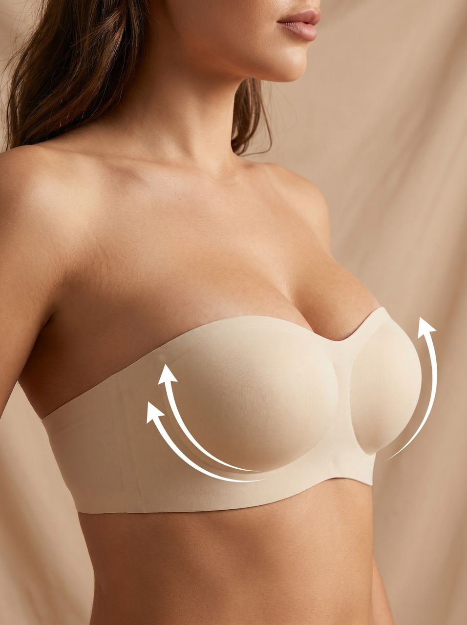 STRAPLESS INVISIBLE PUSH-UP BRA